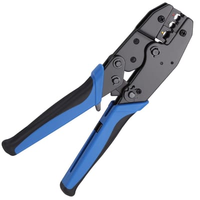 Krimptang Hoogwaardig Koolstofstaal – Precisie, Ratelsysteem, Ergonomisch Handvat, Verstelbare Spanning, Voor 0,5-6 mm² Kabels