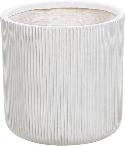 OREOI - Bloempot - Gebroken wit - 37 x 37 x 37 cm - Kleivezel