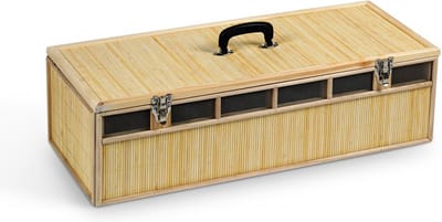Natural Bamboe transport manden 10 dieren