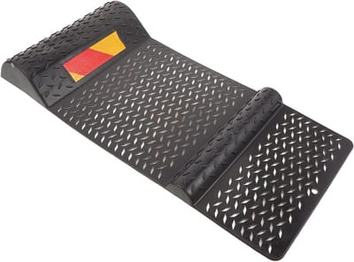 Draagbare Wielstoppers - Antislip Bandblokken - Veilig Parkeren - Met Handgreep - 52.5 cm Lengte - Zwart