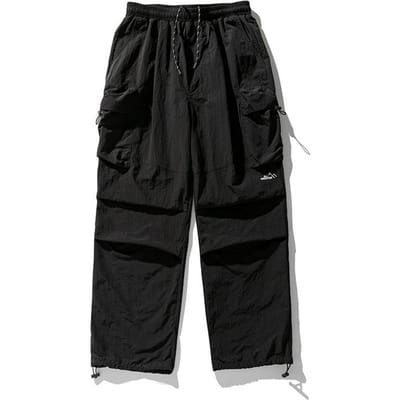 Outdoor waterdichte dubbele knie parachute soldatenbroek, winter functionele driedimensionale zak werkkleding, casual broek voor mannen L black
