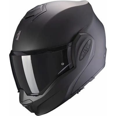 Scorpion Exo-Tech Evo Matt Black - Systeemhelm - Maat S - Motorhelm - ECE 22-06 gekeurd