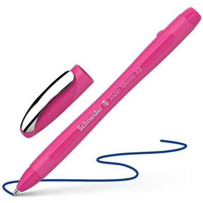 Schneider balpen - Slider Memo Colour Edition - schrijfbreedte XB - Power Pink - S-150219