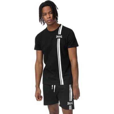 Lonsdale T-Shirt Inverbroom T-Shirt normale Passform Black/White-XXL