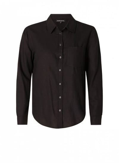 BASE LEVEL CURVY Yaella Shirts - Black - maat 2(50)