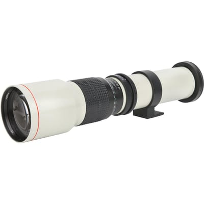 500mm F8F32 Teleobjectief met handmatige scherpstelling met vaste brandpuntsafstand voor Canon EF-S Mount Camera white