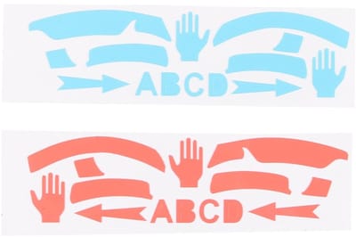 Allecto - Drone Fluorescerende Stickers - Waterdichte Stickers - Lichtgevende Technologie - Kleurverandering - Anti-Fouling - Voor Drone Access...