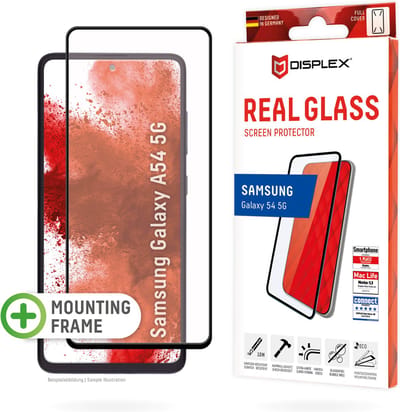 DISPLEX Real Glass FC 01804 Screenprotector (glas) Samsung Galaxy A54 5G 1 stuk(s) Krasvast, Anti-vingerafdruk