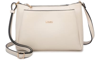 L.CREDI Schoudertas Polly Crossbody Bag Creme Crème
