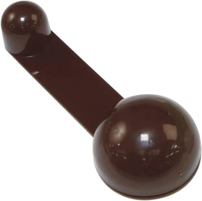 Zelfklevende deurstopper voor doorgangsdeuren | 40 mm | bruine kunststof | maximale deurdikte 45 mm