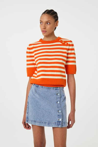 Fabienne Chapot Stine Pullover Tangerine Maat: XS | Sweaters Outlet | Dames | Oranje