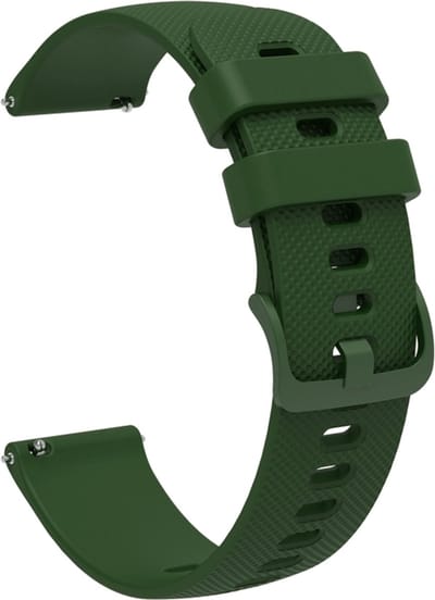Siliconen bandje - Fossil Gen 5E 44 mm / Gen 6 44 mm / Fossil Female modellen - donkergroen