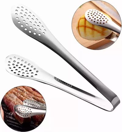 RVS Serveertang- Broodtang- Vlees serveertang-  Seveerbestek - voedsel knijptang- opscheptang-  Keukentang-  BBQ tang - Buffet serveertang - Keukenhulp tool  28 cm