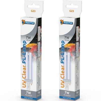 Superfish UV PL 7 Watt vervangingslamp 2 stuks
