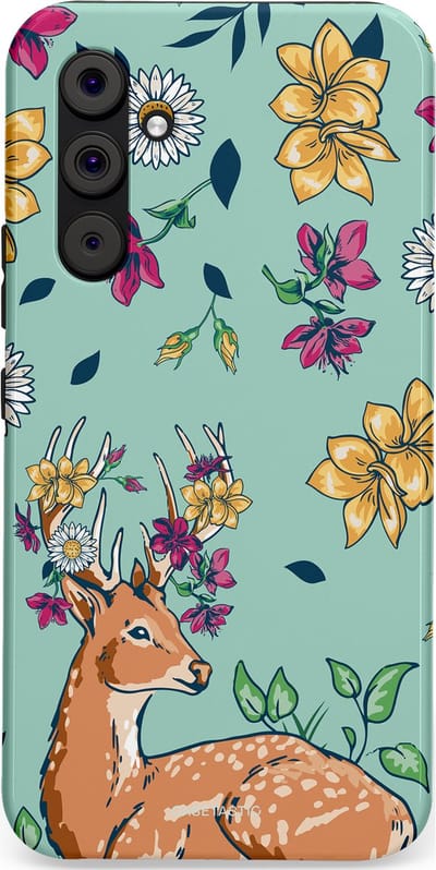 Casetastic Hoesje Geschikt voor Samsung A54 (5G) - Stijlvolle Beschermende Duo-layer Case - Bloemenbronst