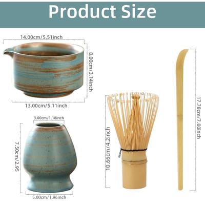 Japanse Matcha Klopper Standaard Thee Ceremonie Matcha Kom Bamboe Klopper Molen Borstels Thee Gereedschap Houder Thee Accessoires Theeservies beige