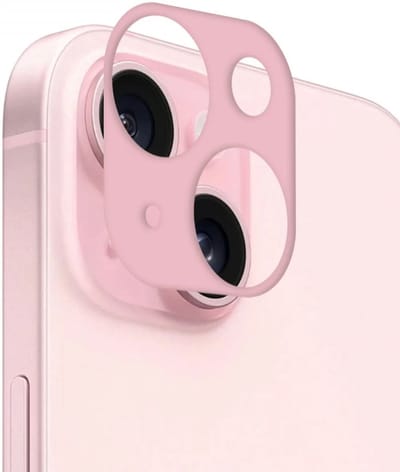 Rosso Camera Lens Protector Geschikt voor Apple iPhone 15 / iPhone 15 Plus | Camera Bescherming | Case Friendly | Ultra Dun Glas | Roze