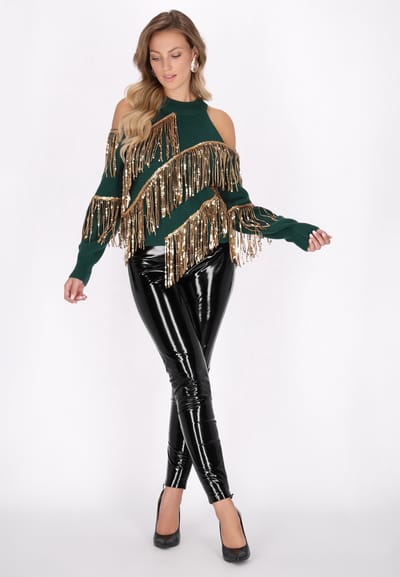 Faina Jumper Dames donkergroen