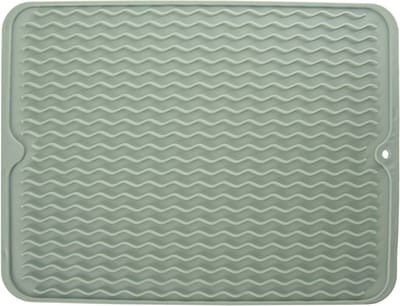 Vaatdroogmat Rubber Groen 40x30,5 cm - Schotel Droogmat Droogmat voor Aanrecht
