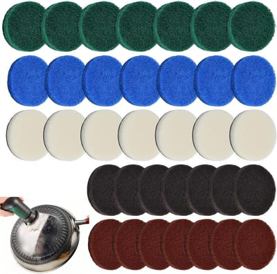Accessoire voor Universele Borstels - 30 Stuks Oplaadbare Schoonmaakborstel Pads voor Keuken, Foam Pads en Diverse Modellen