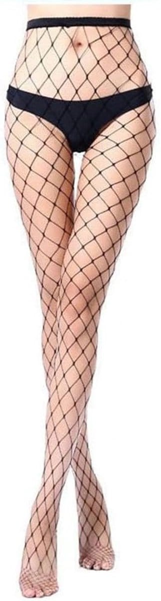 Sexy Visnet Panty's voor Dames - Hoge Taille Fishnet Leggings voor Dagelijks Gebruik en Cosplay - 2 Paar
