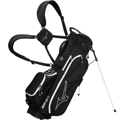 Mizuno BR D3 - Waterwerende Golftas - Standbag - Zwart