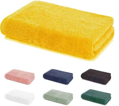 Lavea® Badlaken 80x200 cm 100% Katoen Zacht en Absorberend – Ideaal als Groot Badlaken, Saunahanddoek of Strandlaken voor Douche, Spa of Gym – Mango
