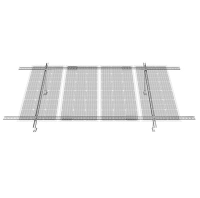 Zonnepaneel Montagebeugels - Montageset - Verstelbare hoek 30°-60° - Voor 1-4 panelen - Geschikt voor camper, boot en off-grid systemen