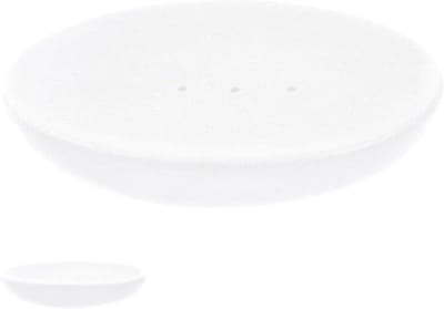 Keramische Exfoliërende Zeepdish voor Badkamer - Ovalen Zeep Houder, Porselein, Met Gat, Draagbaar en Wit, Ideaal voor Organisatie en Decoratie