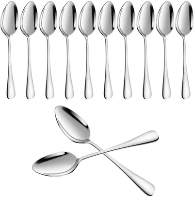 NTHProducts - Soeplepels - 12 Stuks - Stevige - 17 cm - Geschikt voor Thuis en Restaurant - Makkelijk schoon te maken