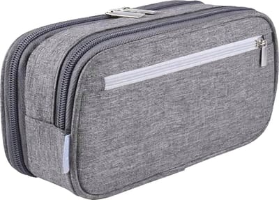 Somstyle Pennen Etui - Pennenzak Voor Kinderen en Volwassenen - Schooletui voor Jongens en Meisjes - Grijs