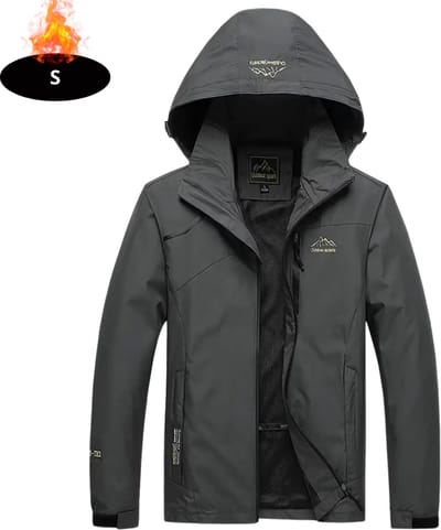 Livano Windjas Heren - Parka - Lente & Herfst - Jas - Volwassen - Windjack - Windbreaker - Outdoor - Grijs - S