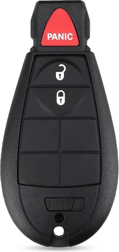 XEOD Autosleutelbehuizing - sleutelbehuizing auto - sleutel - Autosleutel / Geschikt voor: Dodge 2 knops & panic knop