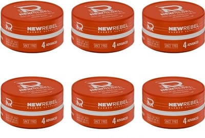 NEW REBEL Gel Wax – 6 x 150ml – Sterke Hold – Premium Haarstyling voor Mannen - Haar Wax Mannen - 6 Stuks 900ML