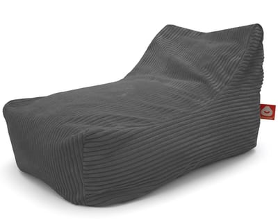 Whoober Bali – Lounge Zitzak – Antraciet dik ribfluweel – Comfortabel & Duurzaam