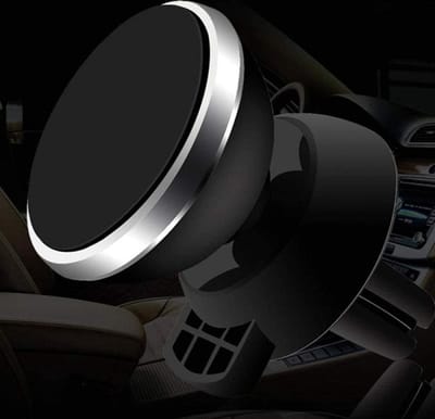 Telefoonhouder Magneet - Magnetische Telefoon Houder - Voor in de auto - Ventilatierooster - Zilver