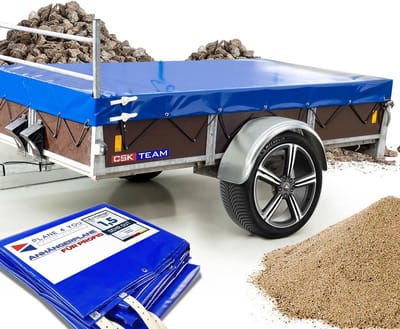 Waterdicht Afdekzeil voor Aanhanger met H-Frame | Zwaar 680 g/m² PVC