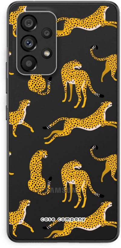 Case Company® - Hoesje geschikt voor Samsung Galaxy A53 5G hoesje - Luipaard - Soft Cover Telefoonhoesje - Bescherming aan alle Kanten en Schermrand