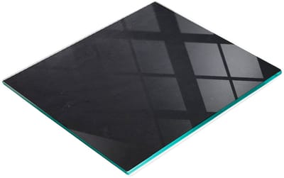Decoratief glazen snij- en serveerbord/prikbord 60x52 cm