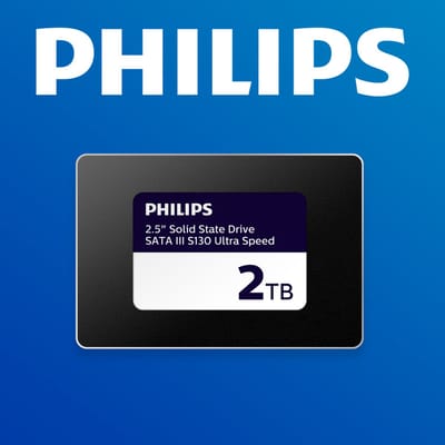 Philips Interne SSD 2.5 inch SATA III – 2TB – tot 550 MB/s – S130 Ultra Speed – SSD voor Laptop en Desktop