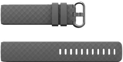 Grijs bandje geschikt voor Fitbit charge 3 en 4 - Horlogebandje - Bandje geschikt voor Fitbit - Fitbit Charge 3 & 4 Sportbandje - Grijs - S/M - Horlogeband - Armband -Polsband - CHPN