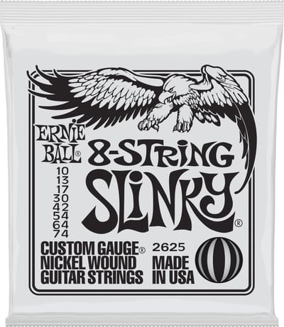 Ernie Ball EB2625 8-String Slinky Guitar 8-Strings 10-74 - Elektrische gitaarsnaren
