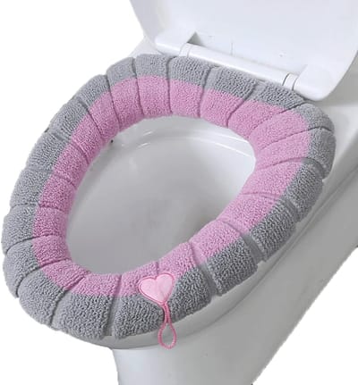 Zachte Toiletstoelbekleding Pads met Kat Design - Waterdicht, Rekbaar en Wasbaar