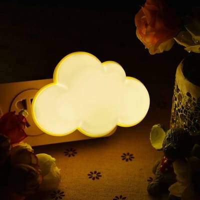 Sensor-led-nachtlampje - Steekbare nachtlampjes - Voor kinderen en volwassenen - Schattige droomverlichting - Wandlamp in de vorm van een wolk - Nachtlampje voor de slaapkamer, badkamer, toilet, trap, keuken, gang en interieurdecoratie