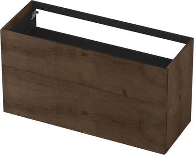 Ink P2O onderkast 2 laden push to bestaande uit: 120x65x45cm, fineer chocolate