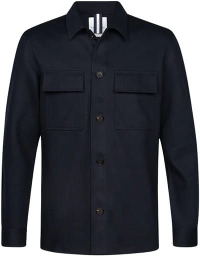 Profuomo - Vest Donkerblauw Profuomo Lange Mouw Overhemd Donkerblauw Ppwf30002