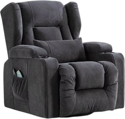 VIEMAE Massagestoel - Massagestoel Elektrisch - Fauteuil - Relaxfauteuil - Sta op stoel elektrisch - Voetensteun - Grijs