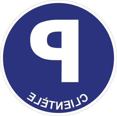 Veiligheidsbord Sticker - Parkeerplaats Bord - Parkeerplaats Markeren - Water- en UV-bestendig - Diameter 24 cm - Veelzijdig