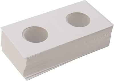 Thijox - Muntkarton 50 stuks Opslag Flip Houder met Mylar voor Coin Album Boek Collectie - 17,5 mm - Hoogwaardige Bescherming voor Munten