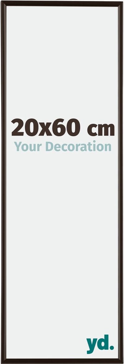 Your Decoration - Fotolijst 20x60 cm - Kunststof - Antraciet - Evry